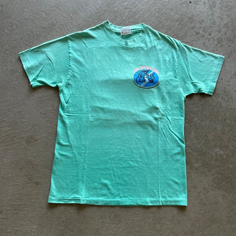 Vintage 80s‎ Aloha Classic Shirt Size Large Maui Windsurfing Hawaii PBA Champion